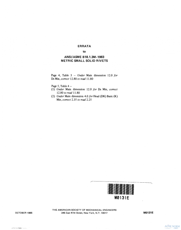 ASME B18.1.3M PDF