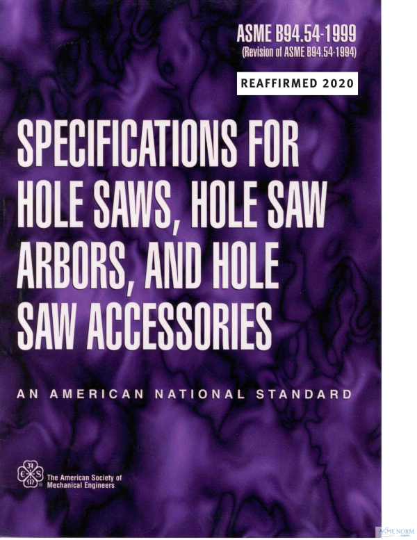 ASME B94.54 PDF